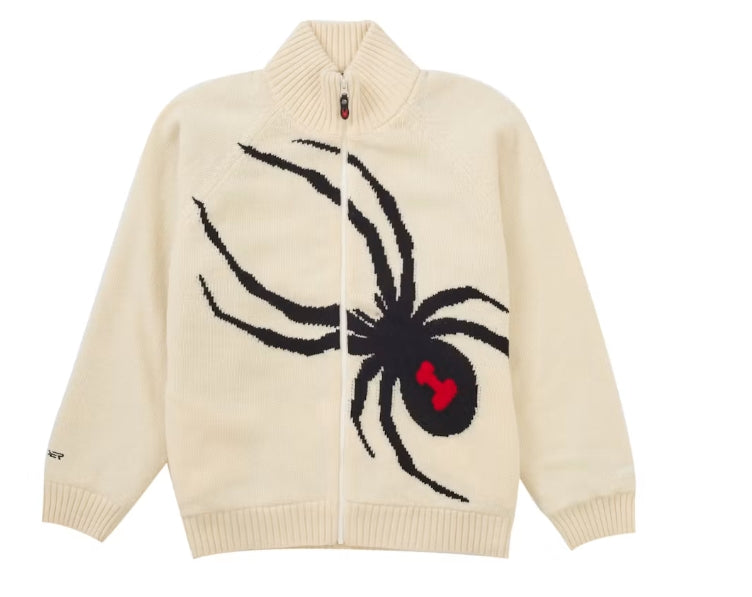 Supreme Spyder Windstopper Zip Up Sweater White