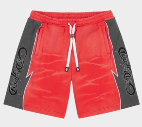 Godspeed Halftime Shorts V2 Red Acid Wash