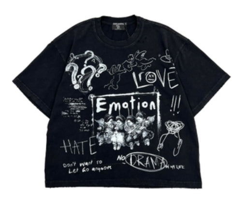 Mixed Emotion Black Chaos Tee