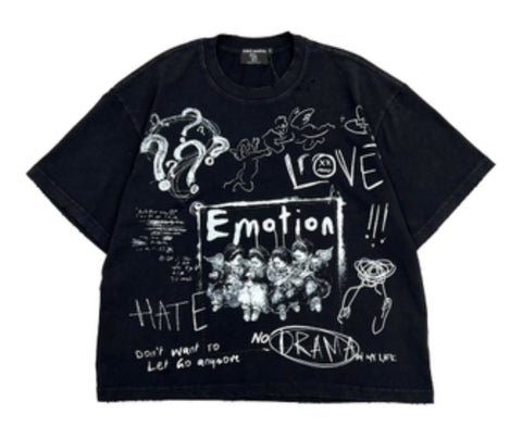 Mixed Emotion Black Chaos Tee