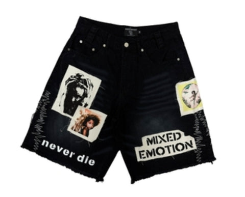 Mixed Emotion Black Chaos Carpenter Shorts