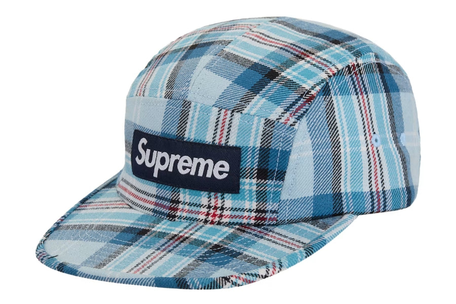 Supreme Lochcarron Camp Cap FW25 Light Blue