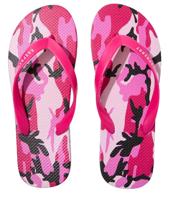 GV Gallery Raspberry Pink Camo PRO Flip Flops