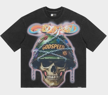 Godspeed Badges Of Honor T-Shirt Black Wash