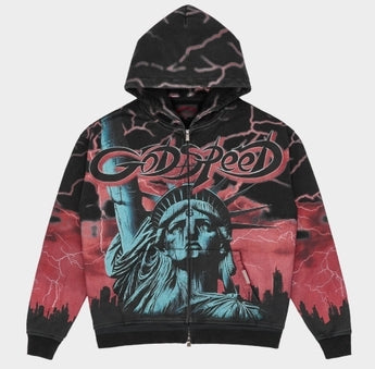 Godspeed Voltage Zip Hoodie Red