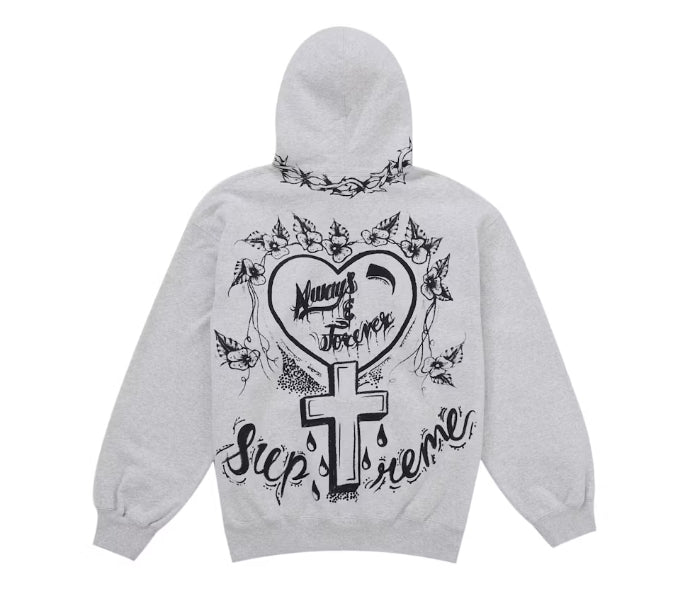 Supreme Forever Hooded Sweatshirt Heather Grey