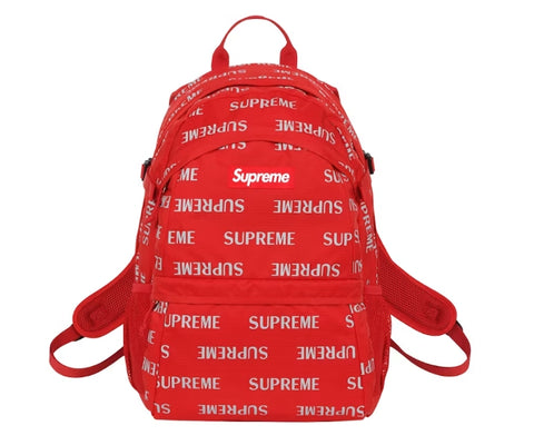 Supreme 3M Reflective Repeat Backpack Red
