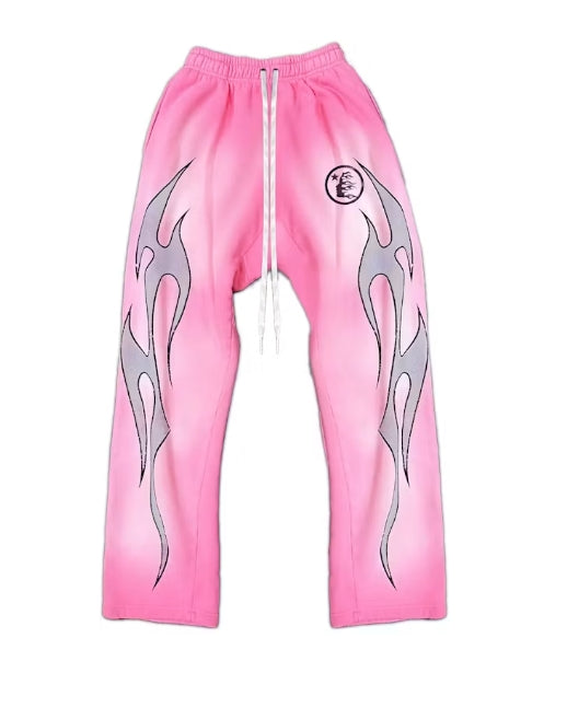 Hellstar Flame Sweatpants Pink