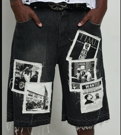 Fraternal Black Wattba Jorts