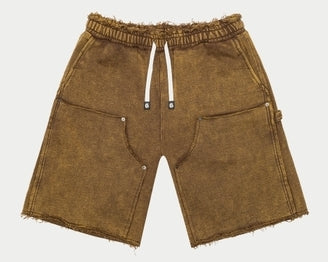 Godspeed Carpenter Distressed Shorts Muddy Brown