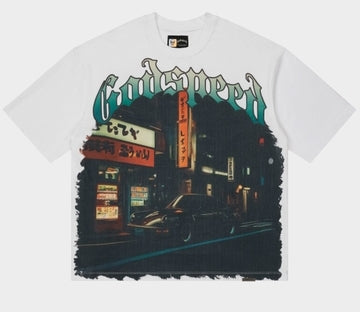 Godspeed Pit Stop Tokyo T-Shirt White