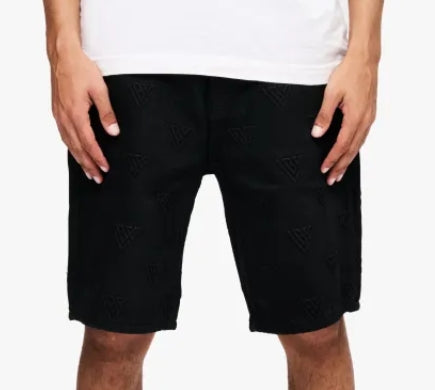 Valabassas Press Waxed Black Jorts