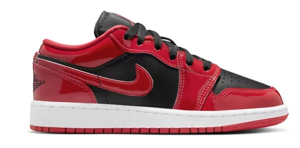 Jordan 1 Low Patent Bred Toe GS