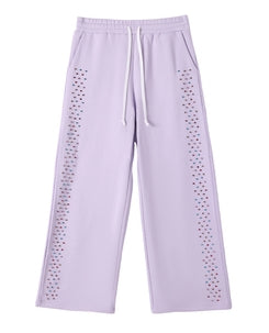 AZVA CRYSTAL CACTUS SWEATS Lavender
