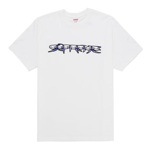 Supreme Skulls Spellout Tee White