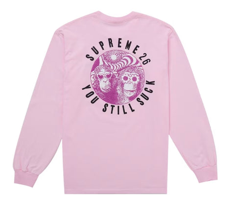 Supreme You Still S**k L/S Tee Light Pink