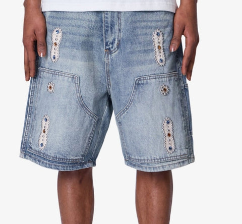 MNML Western Jewel Denim Shorts