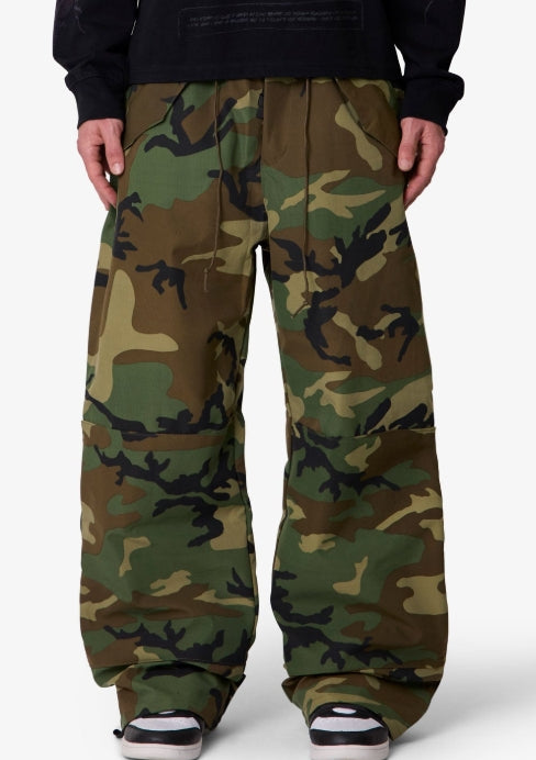 MNML Baggy Military Pants Camo