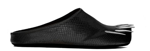 Bravest Studios Snakeskin Claw Mule Black