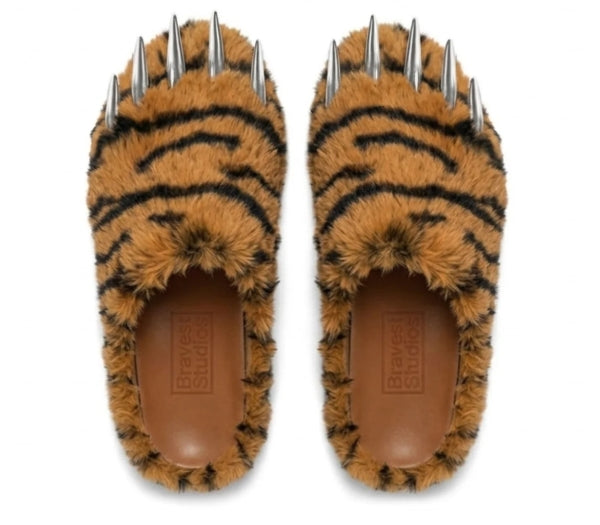 Bravest Studios Orange Tiger Claw Mules