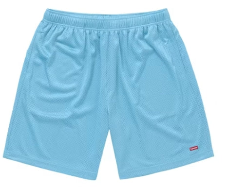 Supreme Small Box Baggy Mesh Short (FW25) Light Blue