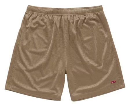 Supreme Small Box Baggy Mesh Short (FW25) Tan