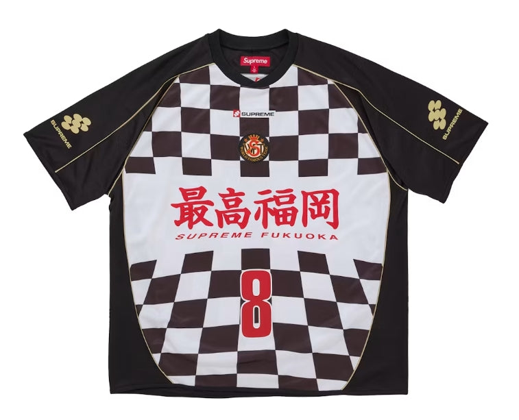 Supreme Checkerboard Soccer Jersey Black