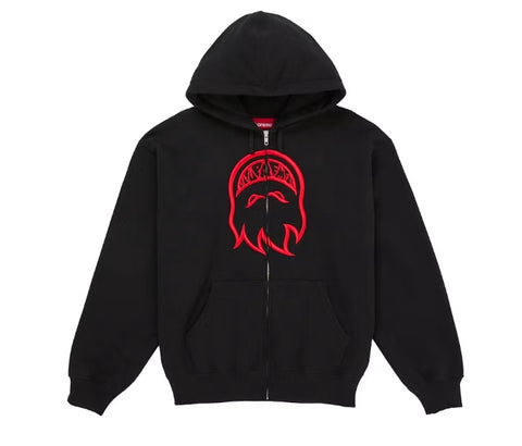 Supreme Spitfire Zip-Up Hooded Sweatshirt Black