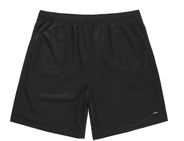 Supreme Small Box Baggy Mesh Shorts SS26 Black