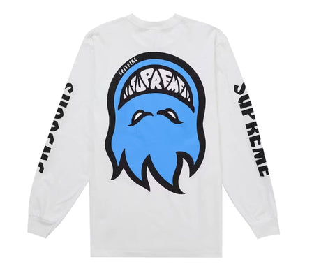 Supreme Spitfire Big Head L/S Tee White
