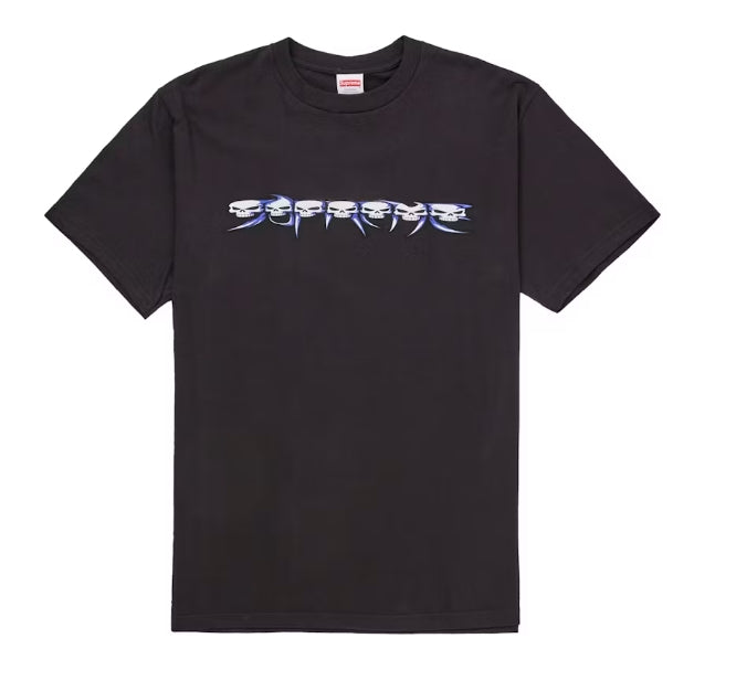 Supreme Skulls Spellout Tee Black