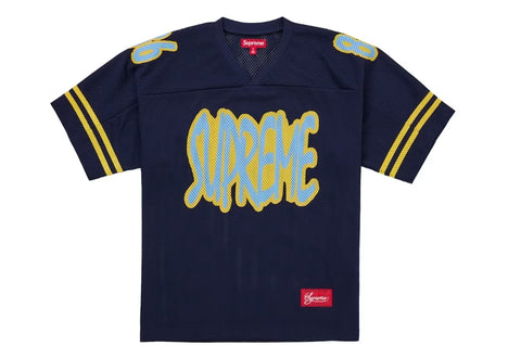 Supreme Reflective Football Jersey Navy