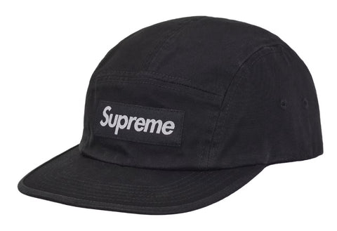 Supreme Washed Chino Twill Camp Cap FW26 Black