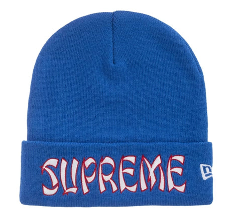 Supreme New Era Action Beanie Blue