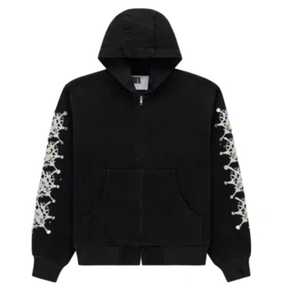 Sp5der Webstone Denim Jacket Black