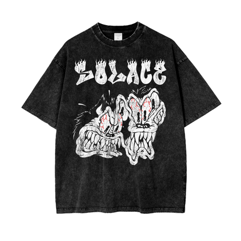 Solace Creature Black Wash Tee