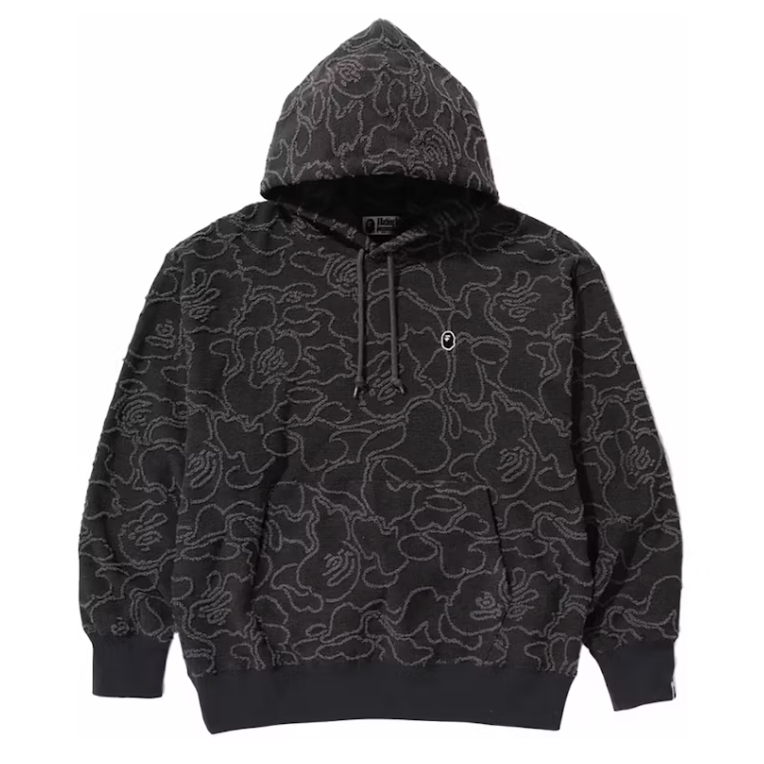 BAPE Neon Camo Jacquard Relaxed Fit Pullover Hoodie