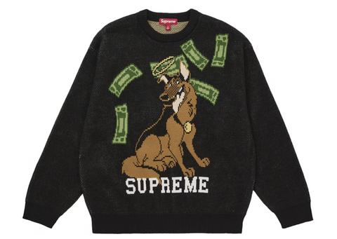 Supreme All Dogs Go To Heaven Sweater Black