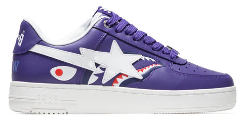 A Bathing Ape Bape Sta Shark #2 M2 Purple/White