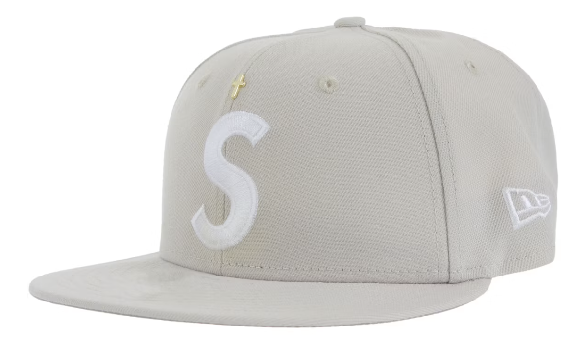 Supreme Gold Cross S Logo New Era Fitted Hat