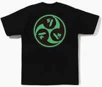 BAPE Japan Culture Mitsudomoe Tee Black