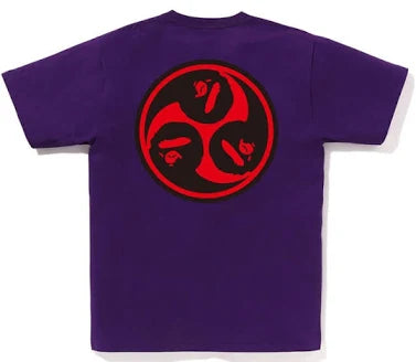 BAPE Japan Culture Mitsudomoe Tee Purple