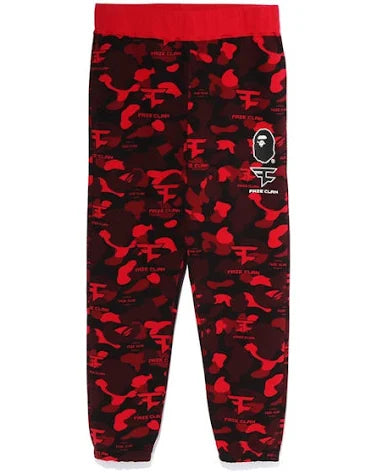 BAPE x Faze Clan Sweatpants Red