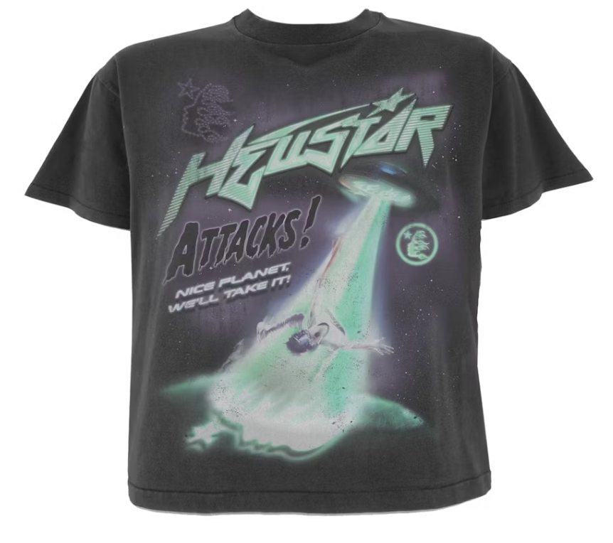 Hellstar Attacks T-Shirt Black