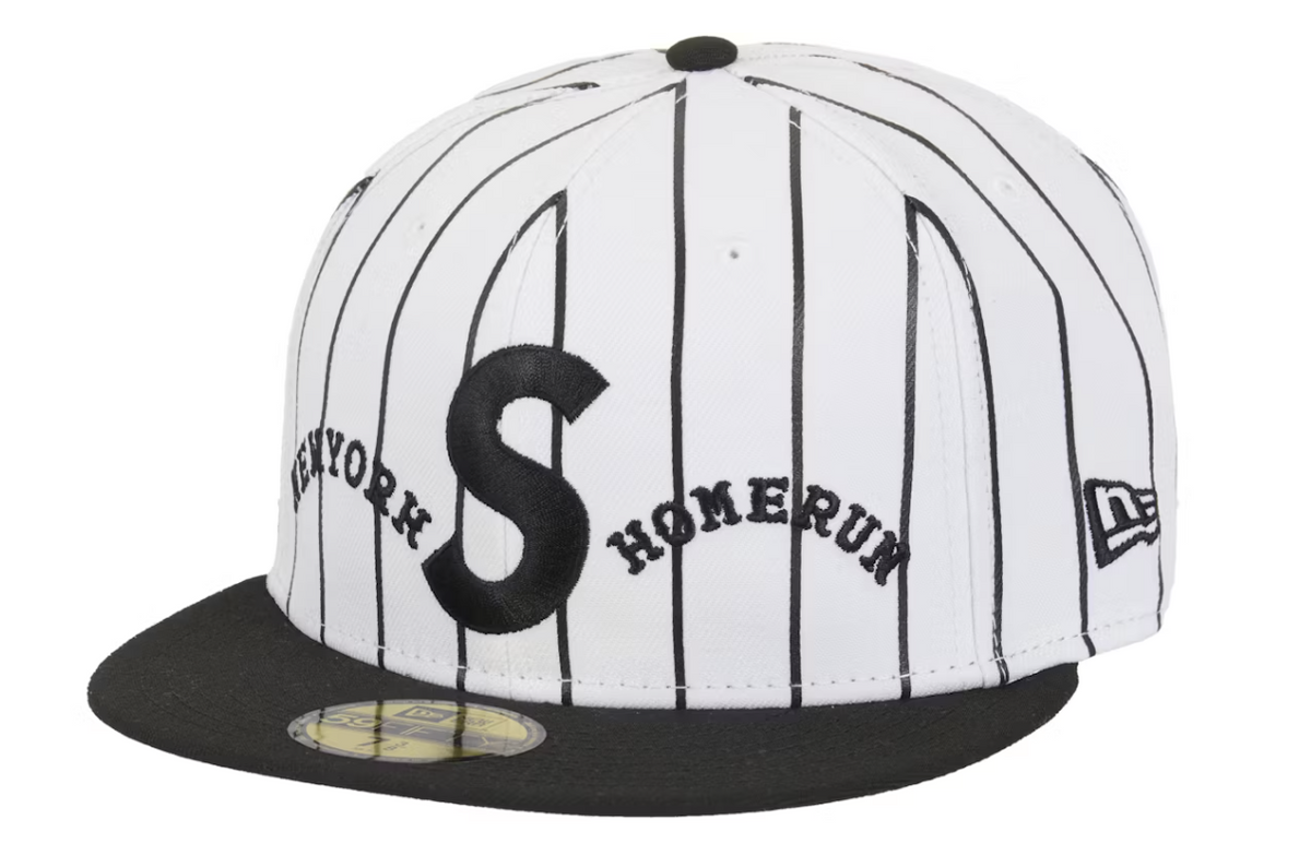 Supreme Homerun S Logo New Era 59Fifty Hat White