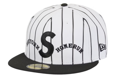 Supreme Homerun S Logo New Era 59Fifty Hat White