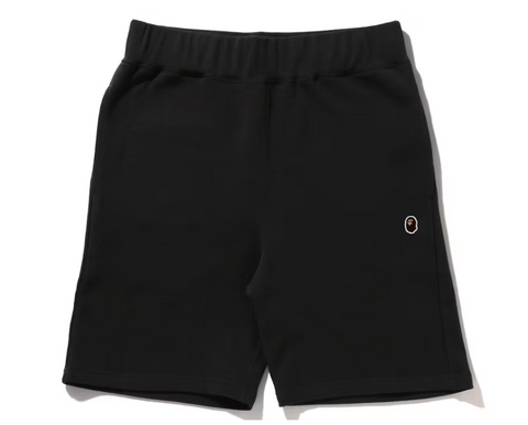 BAPE Charcoal One Point Sweat Shorts