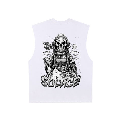 Solace Astronaut White Sleeveless Tee