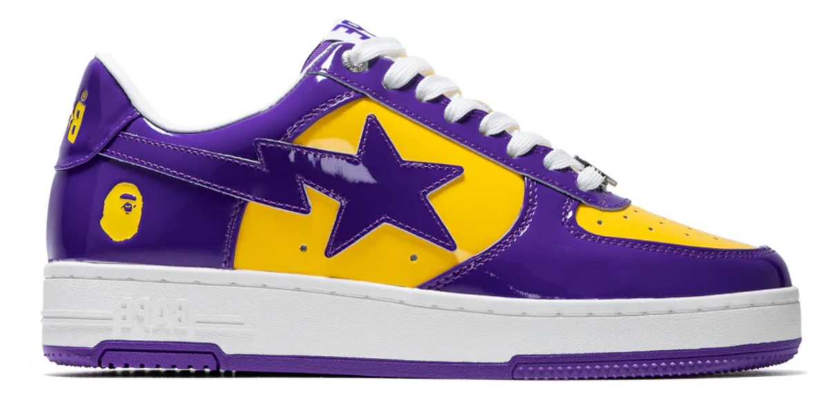 A Bathing Ape Bape Sta #4 M2 Purple/Yellow