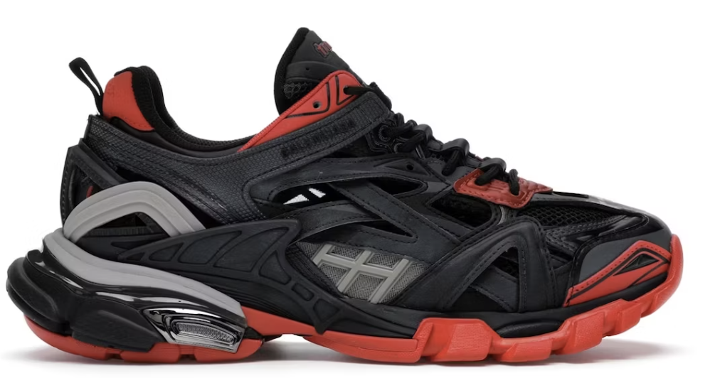 Balenciaga Track.2 Black Red Grey Pre-Owned